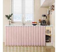 Foldable Kitchen Shelf Dust Cover with Trac - Perfect for Cabinets & Bathrooms 130cm x 50cm Stylish & Functional Dust Protection for Home Decor