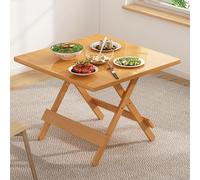 Foldable Kitchen Table - Space-Saving Dining Table Portable Indoor/Outdoor Bistro Table Industrial Workbench for Home & Garden Compact Design for Easy Storage