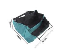 Foldable Ladder Tool Bag 600D Oxford Cloth Storage Pouch with Metal Hook for Hanging Portable Tool Organizer (as Picture) B