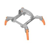 Foldable Landing Gear For Mini 3 Pro, Height Extended Leg with Soft Silicone Straps, Heightened Extender by 30mm, Leg Protector (orange)