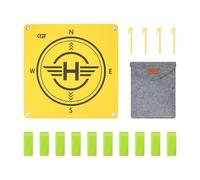 Foldable Landing Pad for DJI Drones, 55CM Universal Helipad for DJI Mavic 4 Pro/Avata 2/Mini 3 Pro/Mavic 3 Pro/Air 2S, Waterproof Takeoff Mat with Ground Spikes & Reflective Stickers
