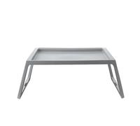 Foldable Laptop Desk and Nightstand, Portable Bedside Table for Gaming and Study, Compact Folding Table for Dorms and Balconies, Lightweight Gray Design