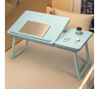 Foldable Laptop Desk for Bed & Sofa - Versatile Breakfast Tray with Anti-Slip Strips & Cup Holders t for Work Study or Relaxing at Home or by the Bay Window