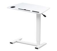 Foldable Laptop Table, Portable Overbed Desk with Wheels, Convenient Writing Surface for Bed or Wheelchair | Mobile Design for Easy Use