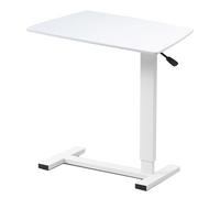 Foldable Laptop Table, Portable Overbed Desk with Wheels, Convenient Writing Surface for Bed or Wheelchair | Mobile Design for Easy Use