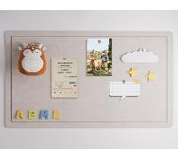 Foldable Large Bulletin Board,Self-Adhesive Felt Bulletin Boards for Wall,Cork Board Alternative,Felt Pin Vision Panels for Notes School Office Home (Light Camel,40×60cm)