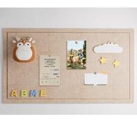 Foldable Large Bulletin Board,Self-Adhesive Felt Bulletin Boards for Wall,Cork Board Alternative,Felt Pin Vision Panels for Notes School Office Home (Khaki,40×60cm)