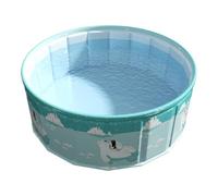 Foldable Large Round Family Swimming Pool, Portable A-bove Ground Pool for Adults & Kids, Non-Inflatable Kiddie Bathing Tub for Toddler Adults Family Fun Dogs, Backyard Outdoor Games