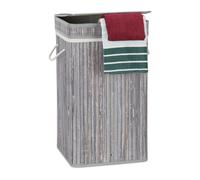 Foldable laundry basket 2 Pieces Lightweight Bamboo Laundry Hamper 70 Litres