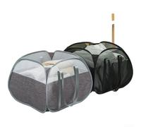 Foldable Laundry Hamper Large Capacity Breathable Mesh Storage Basket with Double Handles, Thick Oxford Cloth Collapsible Laundry Bag for Home Bedroom Bathroom, 50x50x36cm(E)