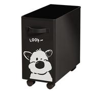 Foldable Laundry Hamper - Tall Slim Rolling Storage Container, Versatile Organization Portable Basket with Wheels | Laundrys Room Offices Dorm Study Clothing Organizer Movable Space Saving Rack