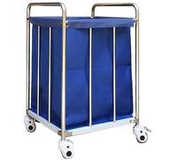 Foldable Laundry Hamper Trolley with Wheels - Heavy-Duty Removable Bags for Easy Washing & Storage - Movable Clothes Basket for Home & Laundry Room