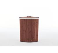 Foldable Laundry Hamper with Lid, Natural Bamboo Laundry Basket with Removable Liner, Versatile Large Storage Hamper for Laundry Room, Bedroom, Small Spaces