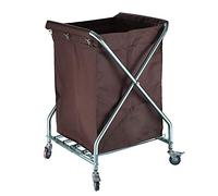 Foldable Laundry Trolley Hamper on Wheels - Rolling Clothes Storage Basket Portable Laundry Sorter Cart for Easy nization and Transport