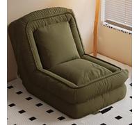Foldable Lazy Sofa Floor Chair with Back Support - Adjustable Recliner for Living Room, Bedroom, Gaming & Reading - Comfortable Pet & Human Bed in Green - 200x94CM