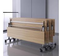 Foldable le Meeting Table Set with Lockable Wheels Versatile Tring & Conference Table for Classrooms Ma Centers Offices and Event Spaces