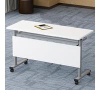 Foldable le Tring Table with Lockable Wheels Recu Flip Top Desk for Offices Conference & Meeting Rooms Multifunctal Wortat 140 x 50 cm