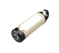 Foldable LED Camping Light With Adjustable Leaf Panels, Metal Hook For Secure Hanging, And Bright/Weak/Flash/Warm Light For Night Activities