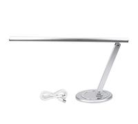Foldable LED Desk Lamp for Home Office - Powered, Eye-Caring, Adjustable Brightness, Space-Saving Design, Modern Reading Light, Dimmable Table Lamp