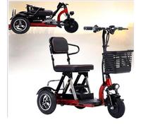 Foldable Lightweight 3-Wheel Mobility Scooter Scooter Folding Mobility Scooter Lightweight 3 Wheel Electric Wheelchair Device Easy to Use and Transport