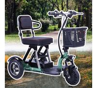 Foldable Lightweight 3-Wheel Mobility Scooter with Comfortable Seat and Storage Basket Portable Safe Stable Mobility Scooters for Adults Elderly and Disabled