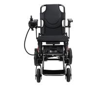Foldable Lightweight Electric Wheelchair for Adults, 500W Motor, 360° Swivel Front Casters, 12-Mile Range, Large Footrest, Anti-Tilt Rear, Travel-Ready Mobility Chair Black