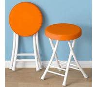 Foldable Lightweight Metal Chair for Indoor/Outdoor Use - High Elastic Padded Folding Bar Stool with Backrest