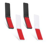 Foldable Lint Brush for Clothes, 4 Pcs Travel Size Lint Remover Brush | Portable Reusable Mini Compact Lint Removal Tool for Furniture Couch Sofa Pet Hair Fabric Fluff Dust Removal (Black, White)