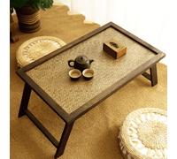 Foldable Low Table - Japanese Folding Coffee Table for Living Room, Bedroom & Balcony, No Assembly Required, Perfect for Sitting on the Floor, 70x44x31cm
