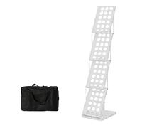 Foldable Magazine Rack - Large Capacity Book Display Shelf with Portable Bag for Exhibitions, Shopping Malls, Hospitals & Offices