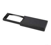 Foldable Magnifier with Dual Optical Power 2.5X and 45X and Dual White LED and UV Light for Close-Up Viewing in Jewelry Repair and Education