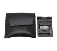 Foldable Magnifier with LED Lights, All-Metal Construction, 2X High-Definition Glass Lens, Foldable Stand for Stable Use, Lasting Perform