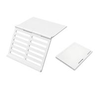 Foldable Mahjong Tile Rack - Portable Card & Tile Holder for Family Game Nights - Lightweight Plastic Stand for Rummy, Dominoes & Board Games (White)