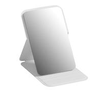 Foldable Makeup Mirror - Stylish Grooming Panel, Soft PU Leather | Frameless Multipurpose Dressing Mirror, Clear Reflection Organizer Display, Slim Equipment for Bathroom Travel Convenience