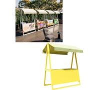 Foldable Market Stall with Canopy, Portable Display Stand for Street Fairs, Trade Shows, and Concession Booths