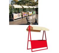 Foldable Market Stall with Canopy, Portable Display Stand for Street Fairs, Trade Shows, and Concession Booths