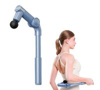 Foldable Massage Gun, 2026 Hand Held Portable Deep Tissue Percussion Muscle Massager, 5 Speeds 4300RPM with Quiet 45dB Motor, for Neck Back Pain Relief, Sports Recovery, Gym Office Use-Blue 1PCS