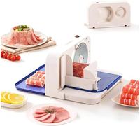 Foldable Meat Slicer for Home, 1-15 Mm Adjustable Thickness, Compact Deli Food for Jerky, Cheese, Bread and Vegetables
