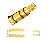 Foldable Medical Emergency Stretcher, Portable Aluminum Scoop Stretcher, Lightweight Design, Adjustable 160-210cm Length, 159kg Load Capacity, Includes Head Immobilizer for First Responders.