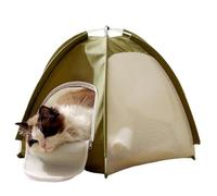 Foldable Mesh Cave, Cat Tent, Breathable House Comfort Design with Zippered Door, Gear Accessories for Home Apartment Dorm Patio Balcony Porch, Events Parties Travel Gift, Top Pet Tools for Hobby Use