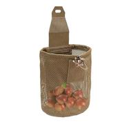 Foldable Mesh Dump Bag with Fastener - Outdoor Storage Bag for Various Items | Bum Bag Foldable Bin Bags Collection Bags Mesh + Nylon 19 x 23 cm 70 g Olive Green/Black/Khaki, khaki, Siehe Beschreibung
