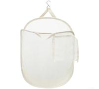 Foldable Mesh Laundry Hamper with Separator for Wall Mount | Breathable Polyester, Multi-compartment Sorting, Wall-mountable, Large Capacity, Space-saving Collapse, 2-pack Set