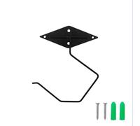 Foldable Metal Banana Hook Under Cabinet Hanger for Kitchen Storage, Space Saving Fruit Holder to Keep Bananas Fresh, Black
