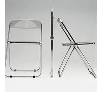 Foldable Metal e Dining Chairs - Heavy-Du Indoor Folding Chairs - Triple Reced Steel Office Seating - Cact 46x46x75 cm Design for Smals