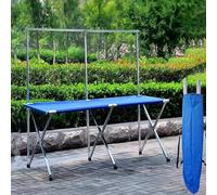 Foldable Metal Food Vendor Cart - Versatile Vending Stand with Hanging Rack for Craft Shows, Jewelry Fairs, Farmers Markets, Flower Shops