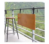 Foldable Metal Garden TableSpaceSaving Balcony Railing Table Patio Hanging Table (80x35cm Color B) for Outdoor Dining BBQs Picnics & Relaxation