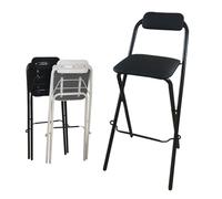 Foldable Metal Stacking ChairsDurable Upholstered Steel Folding Chairs for Lobby Training & Meeting RoomsBlack 75cm SpaceSaving Design HeavyDuty Comfort