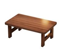 Foldable Mini Laptop Table - Lightweight Portable Breakfast & Study Desk for Bed Sofa & Dorm - Ideal Lap Desk for Home & Travel (Brown 80x48x40cm)