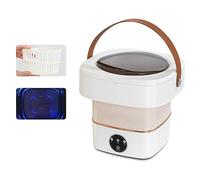 Foldable Mini Small Portable Washer Washing Machine and Spin Dryer Small Foldable Bucket Washer for Apartment, Laundry, Camping, RV, Travel, Underwear, Socks, Baby Clothes