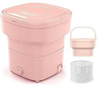 Foldable Mini Washer, Portable Washing machine with Drain Basket, Split Type, 18L Large Capacity